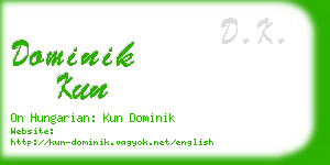 dominik kun business card